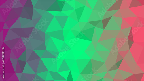 Gradient Low Poly Background with Pink Purple and Green Tones texture geometric