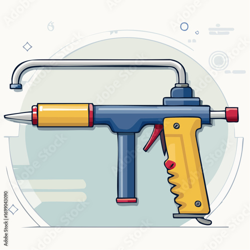 Pixel Art Illustration of a Toy Ray Gun
