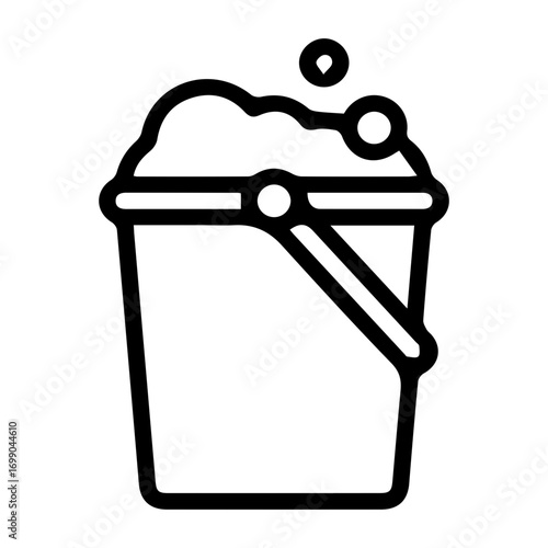 Bucket of soapy water
