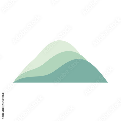 Mountain Landscape Illustration.