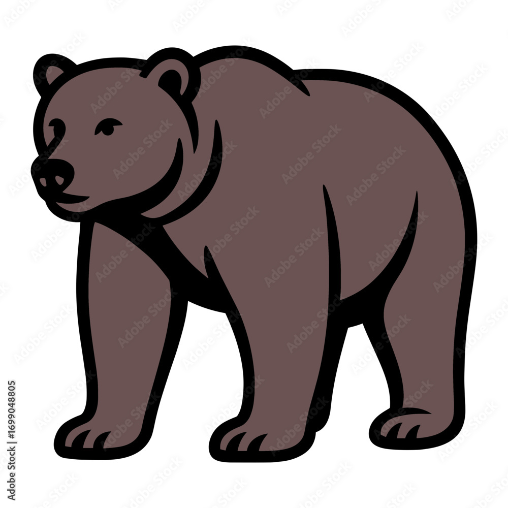 Fototapeta premium Bear Standing On All Fours