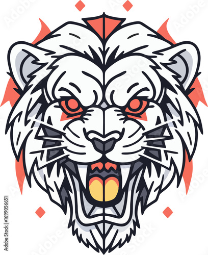 tiger head mascot
