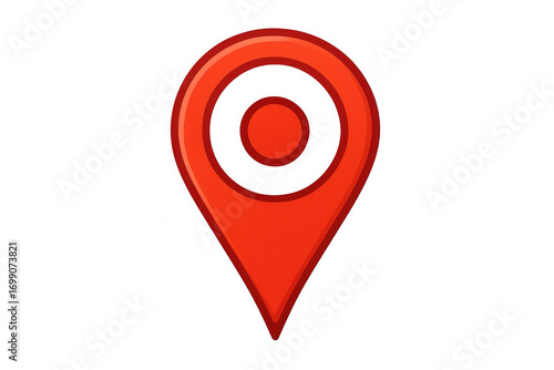 Red location pin indicating target position with transparent background, ideal for indicating points of interest on maps and gps devices Free Download Red location pin indicating target position with transparent background, ideal for indicating points of interest on maps and gps devices - GFXLoad