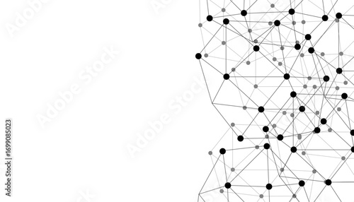 Abstract technology dot and line connection digital hi tech design concept background. Space for text. Vector illustration