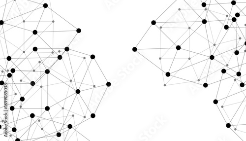 Abstract technology dot and line connection digital hi tech design concept background. Space for text. Vector illustration