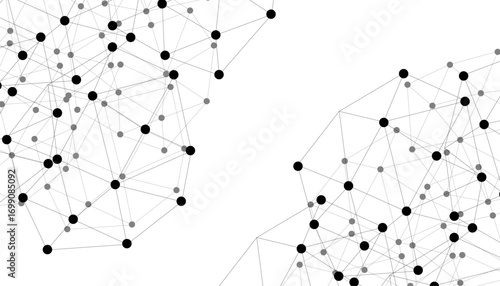 Abstract technology dot and line connection digital hi tech design concept background. Space for text. Vector illustration