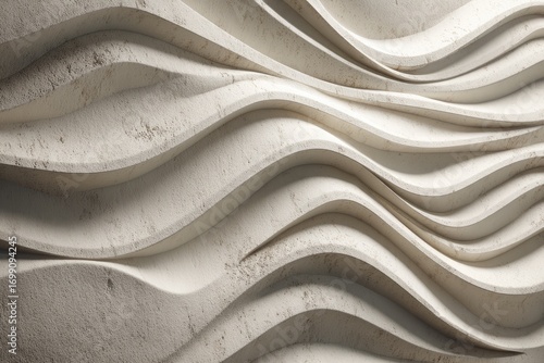Abstract wavy stone wall texture