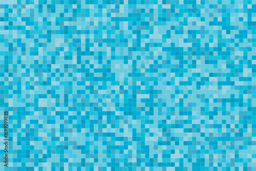 Vector background pattern of small gradient blue squares, arranged neatly in geometric design, suitable for modern wallpapers, packaging, posters, or creative graphic projects.