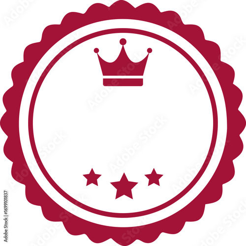 Crown and Star Badge / Premium Label