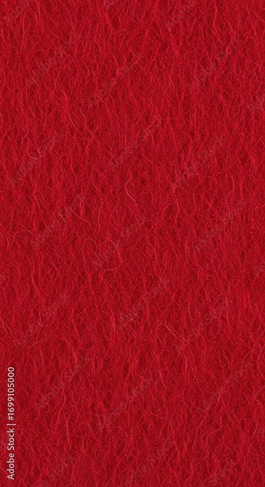 Fototapeta premium Abstract closeup of tightly interlocked bright crimson colored fibers