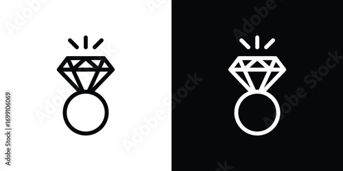 Wedding ring icon design elements. icons for app or web