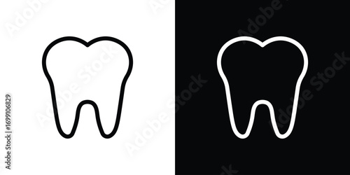 Tooth icon design elements. icons for app or web