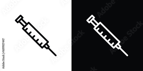 Syringe icon design elements. icons for app or web