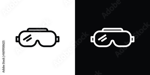 Safety goggles icon design elements. icons for app or web
