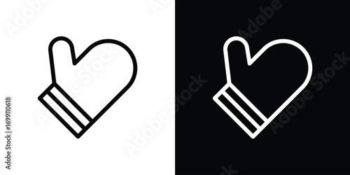 Oven mitt icon design elements. icons for app or web