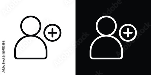 New account icon design elements. icons for app or web