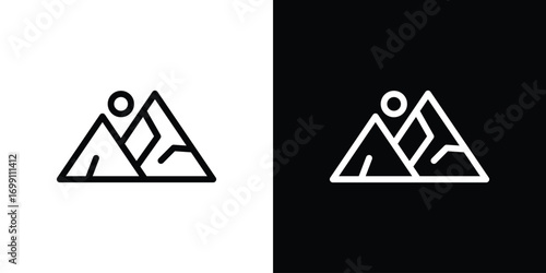 Mountain icon design elements. icons for app or web