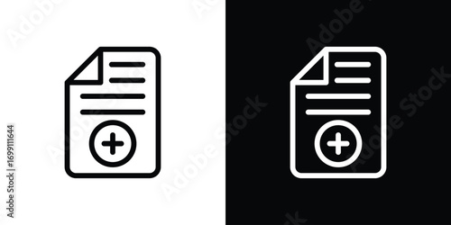Medical report icon design elements. icons for app or web