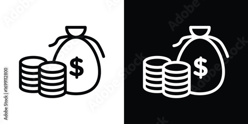 Income icon design elements. icons for app or web