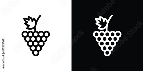 Grapes icon design elements. icons for app or web