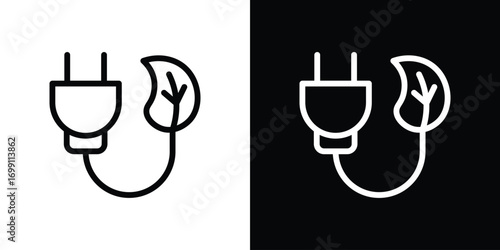 Green energy icon design elements. icons for app or web