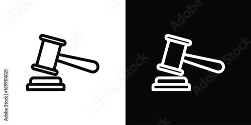 Gavel icon design elements. icons for app or web