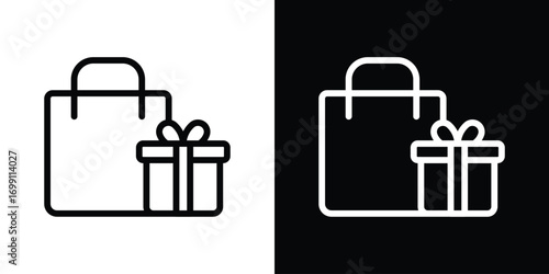 Gift bag icon design elements. icons for app or web