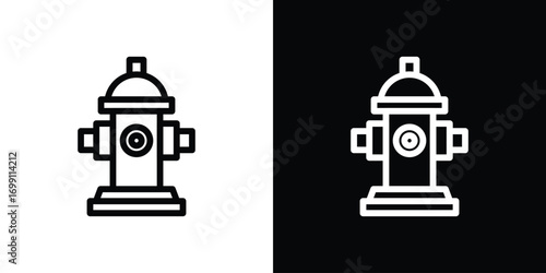 Fire hydrant icon design elements. icons for app or web
