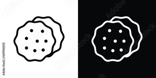 Cookie icon design elements. icons for app or web