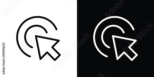 Click icon design elements. icons for app or web