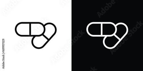 Capsule icon design elements. icons for app or web