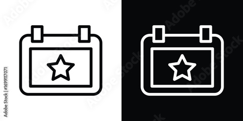 Calendar with event icon design elements. icons for app or web