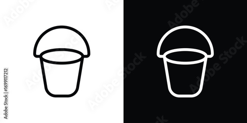Bucket icon design elements. icons for app or web