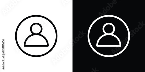 Account icon design elements. icons for app or web