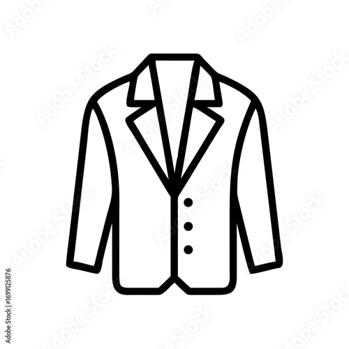 Formal Jacket Outfit Icon for Web and Graphic Design