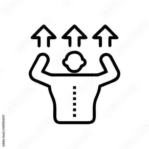 Gainer Icon for Web and Graphic Design
