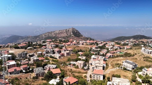 Wallpaper Mural Aerial drone video of Ehden mountain village in Lebanon Torontodigital.ca