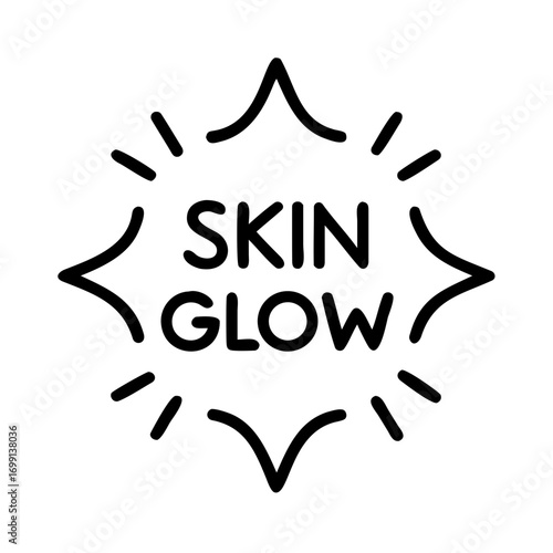 Skin Glow Balance Icon for Web and Graphic Design