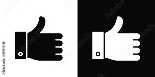 thumbs up icon symbol infographics website design, logo, app, UI