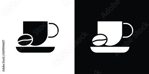 coffee cup icon symbol infographics website design, logo, app, UI