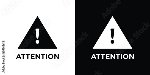 attention sign icon symbol infographics website design, logo, app, UI