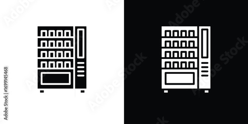 Vending machine icon symbol infographics website design, logo, app, UI