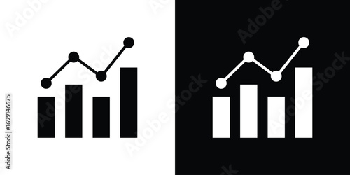 Statistics icon symbol infographics website design, logo, app, UI