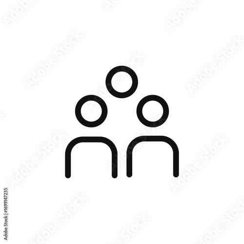 group people icon sign vector
