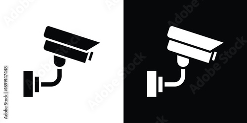 Security camera icon symbol infographics website design, logo, app, UI