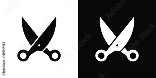 Scissors icon symbol infographics website design, logo, app, UI