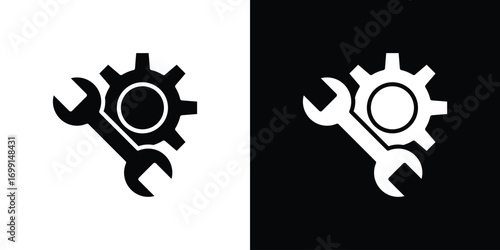 Repair icon symbol infographics website design, logo, app, UI