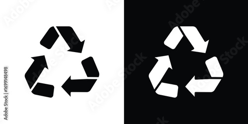 Recycling icon symbol infographics website design, logo, app, UI