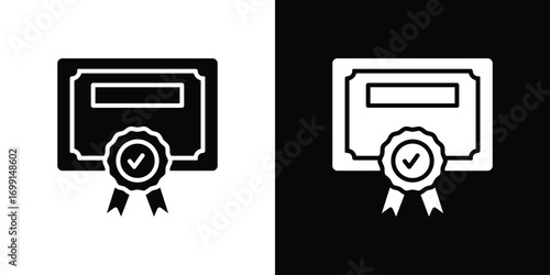 Qualification icon symbol infographics website design, logo, app, UI