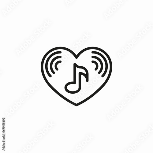 music favorite heart icon sign vector